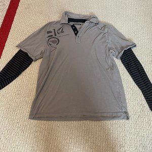 Men's Volcom XL long-sleeve collared T-shirt